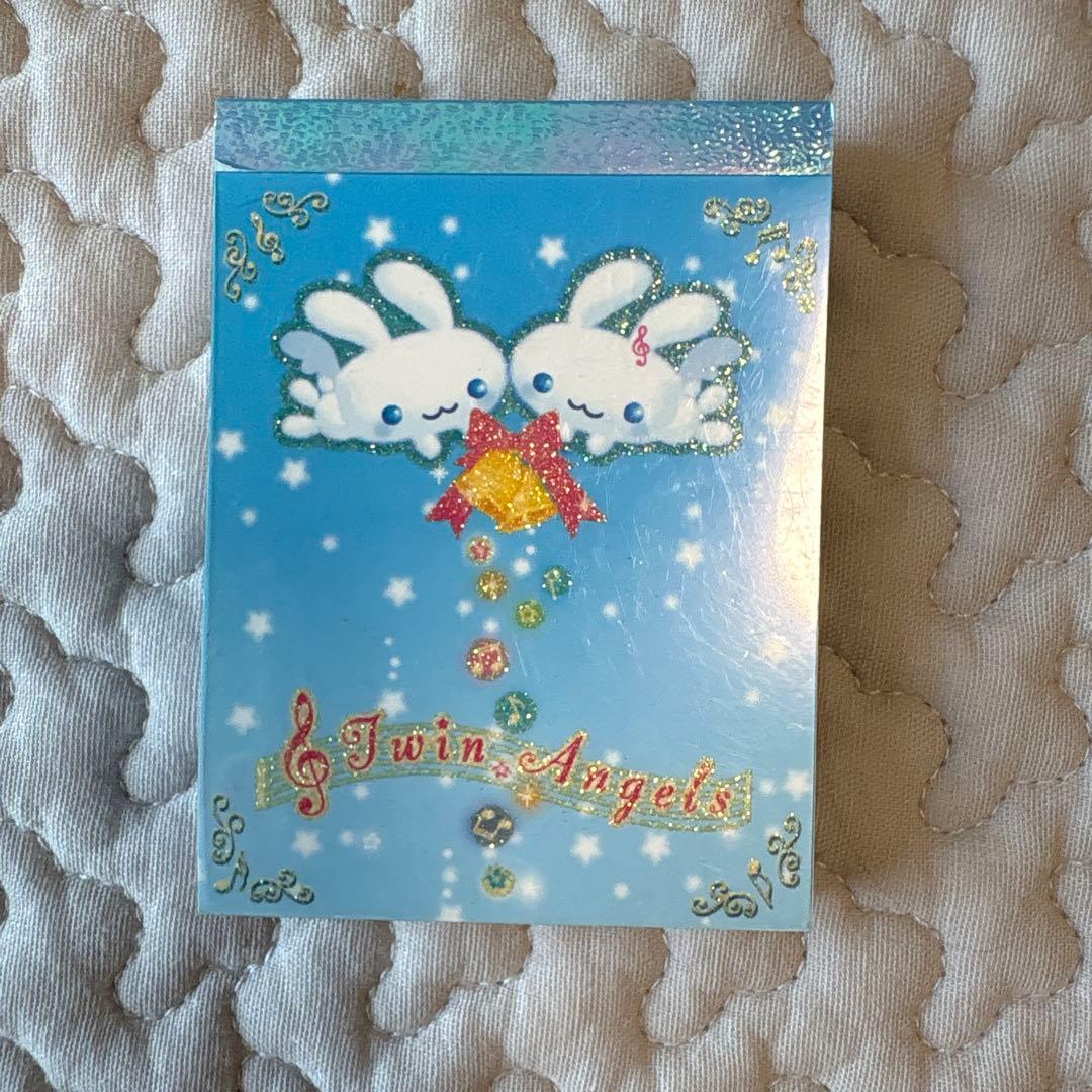 【未使用】サンエックス　ツインエンジェル　ペンケース　筆箱　文具　メモ帳　平成