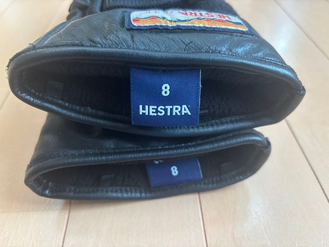 【美品】Hestra ミトングローブ サイズ8 ブラック