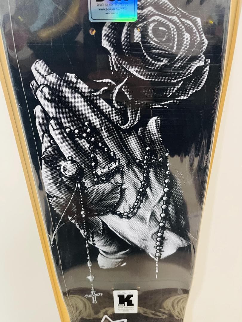 台湾製無地黒デッキテープ付きDGKディージーケー8.0デッキ