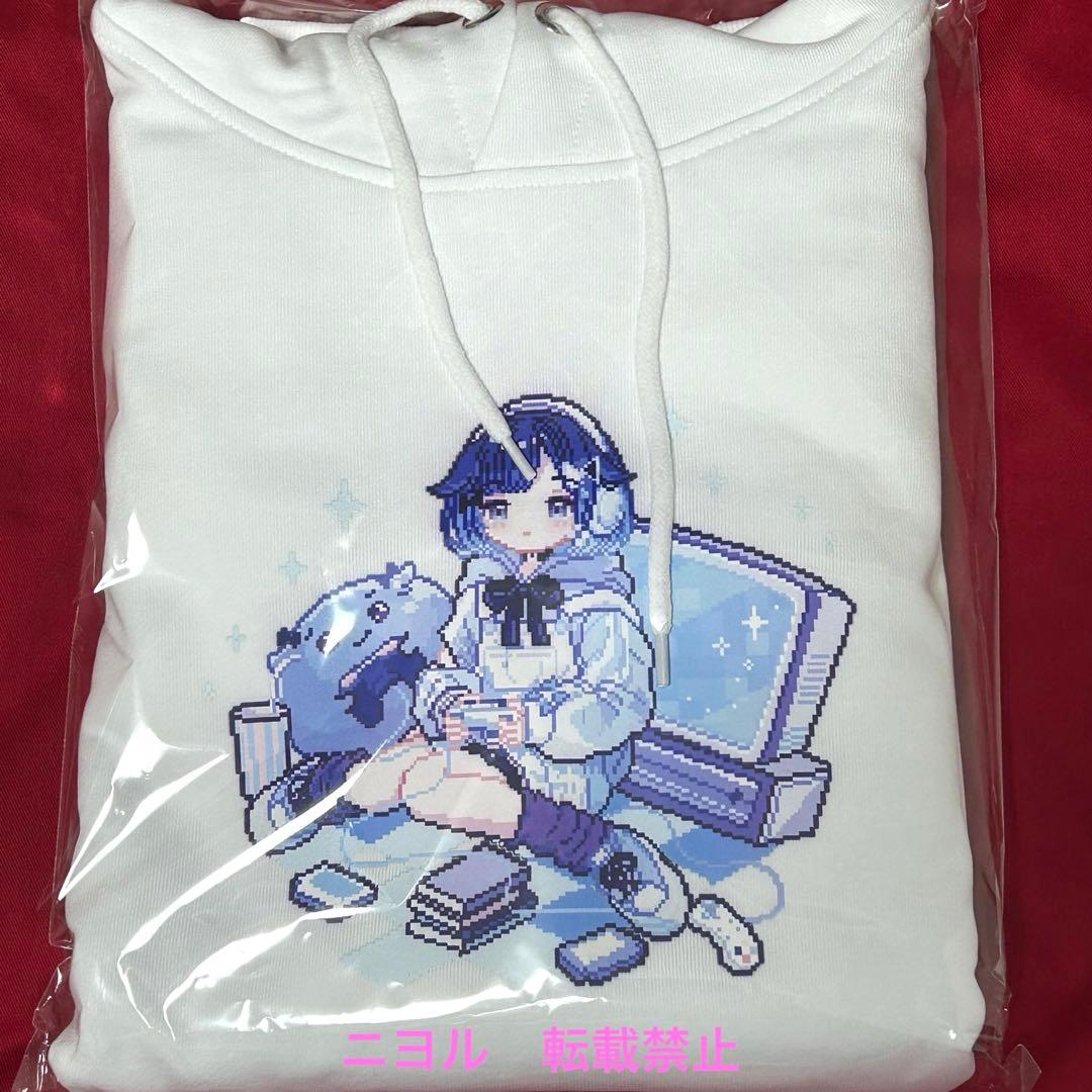 ぶいすぽ　紡木こかげ　誕生日記念2025　パーカー　XLサイズ　ホワイト