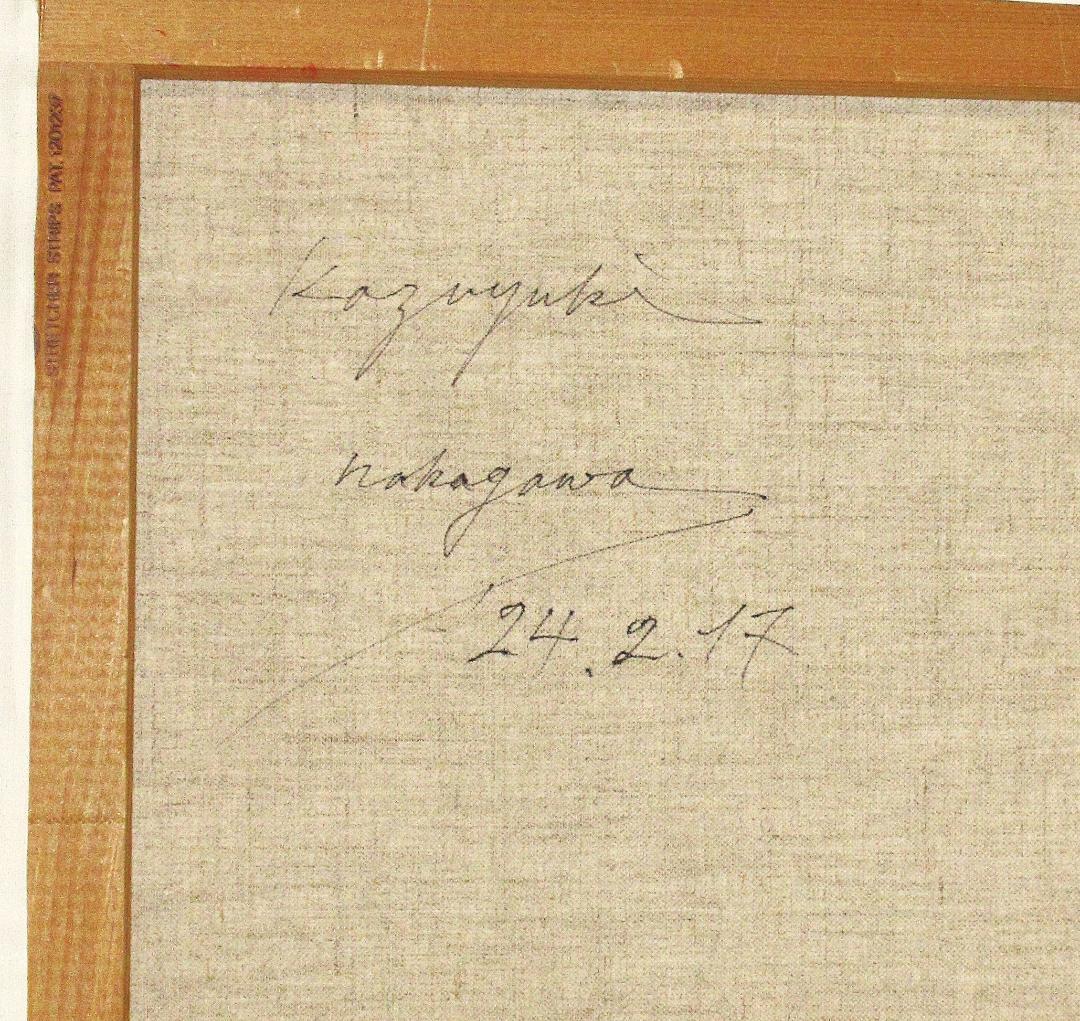 一点物手描き　金沢純金箔貼り　真作　額縁付　現代アート　抽象画　幸運　開運　金運