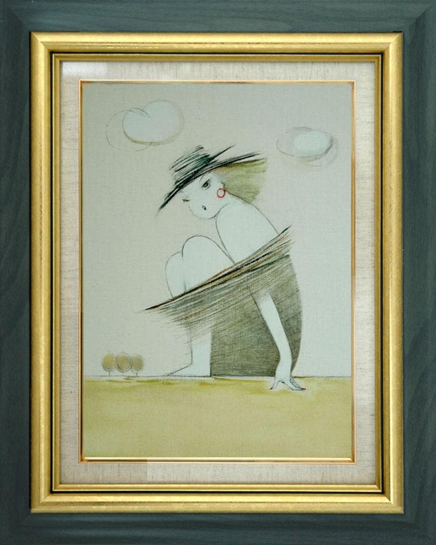 油絵 菅家令子 絵 絵画 インテリア F3-041014 人物 女性像