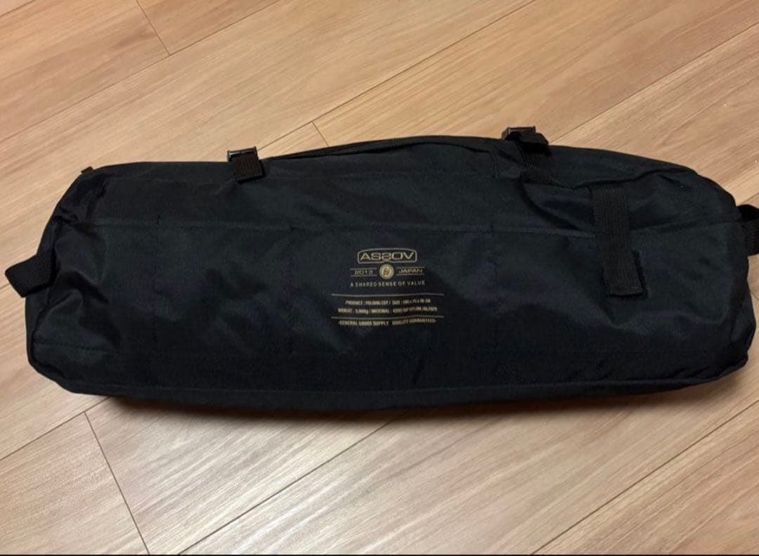 アウトドア寝具 AS2OV FOLDING COT 2WAY BLACK