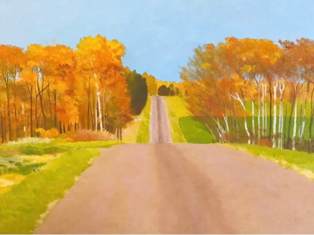 【真作保証】道 手代木克信（風景画/北海道）国際形象展/新制作展