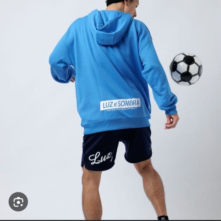 【新品未使用】ルースイソンブラ スウェット パーカー L 青 ストレッチ 廃盤