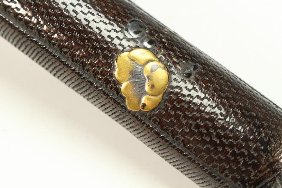 提げ物 煙管筒 網代 花鳥蒔絵(K-YC418)