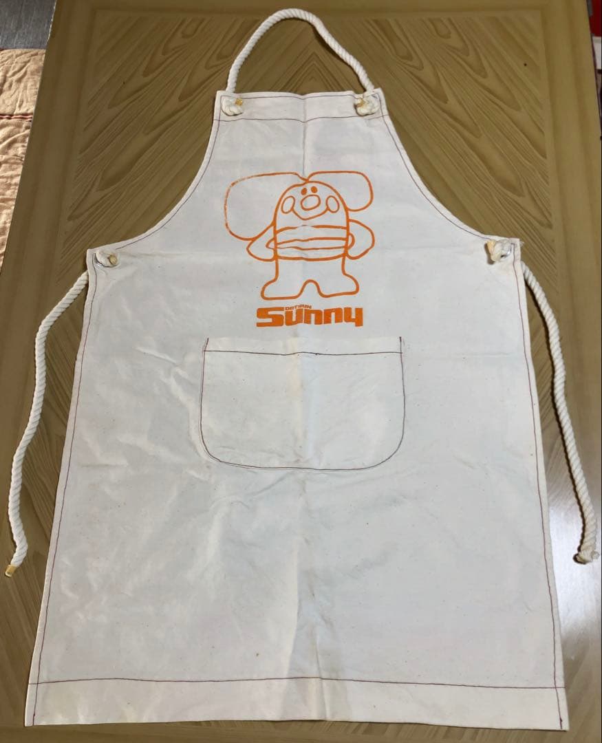 【DATSUN SUNNY】1966年サニーちゃんエプロンノベルティ汚れ有り中古