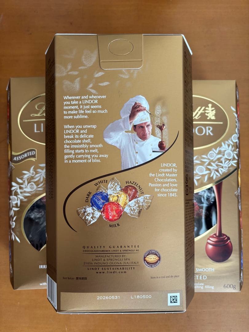 リンツ リンドール アソート チョコレート 3個