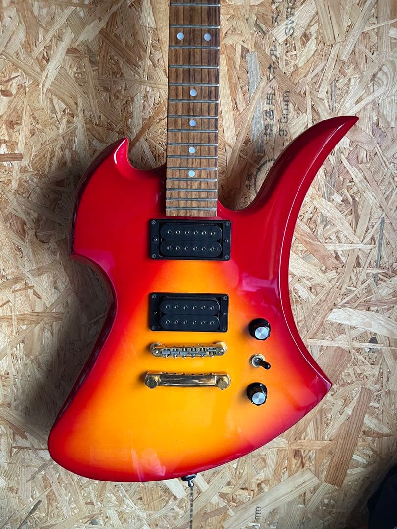 TARGET ギター レッド/オレンジグラデーション　hide モッキンバード