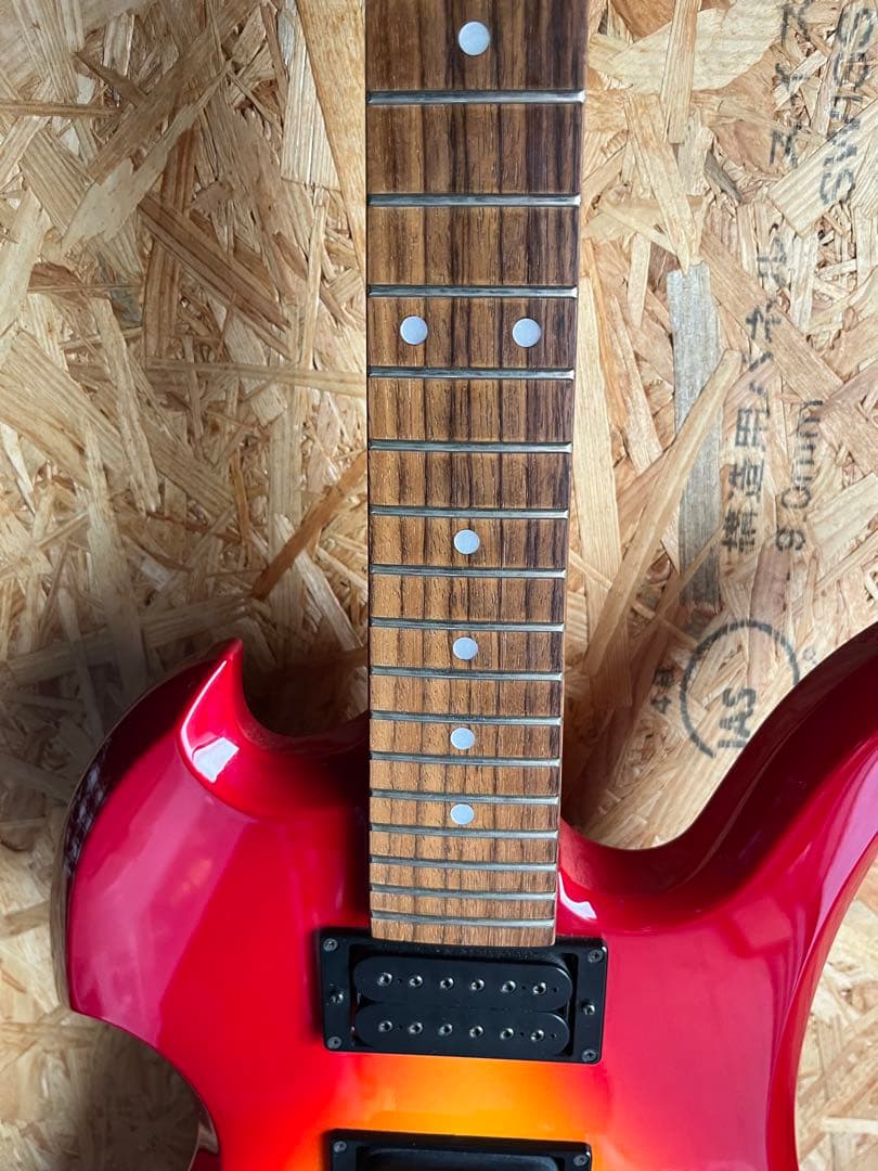 TARGET ギター レッド/オレンジグラデーション　hide モッキンバード