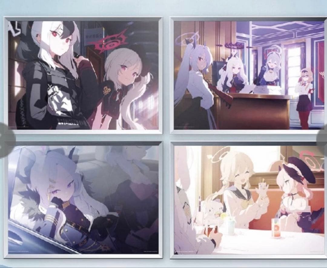 一番くじブルーアーカイブ vol.1 Ｈ賞　Ａ３クリアポスター全8種類