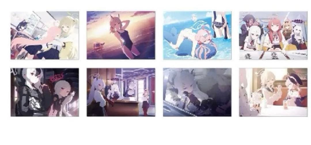 一番くじブルーアーカイブ vol.1 Ｈ賞　Ａ３クリアポスター全8種類