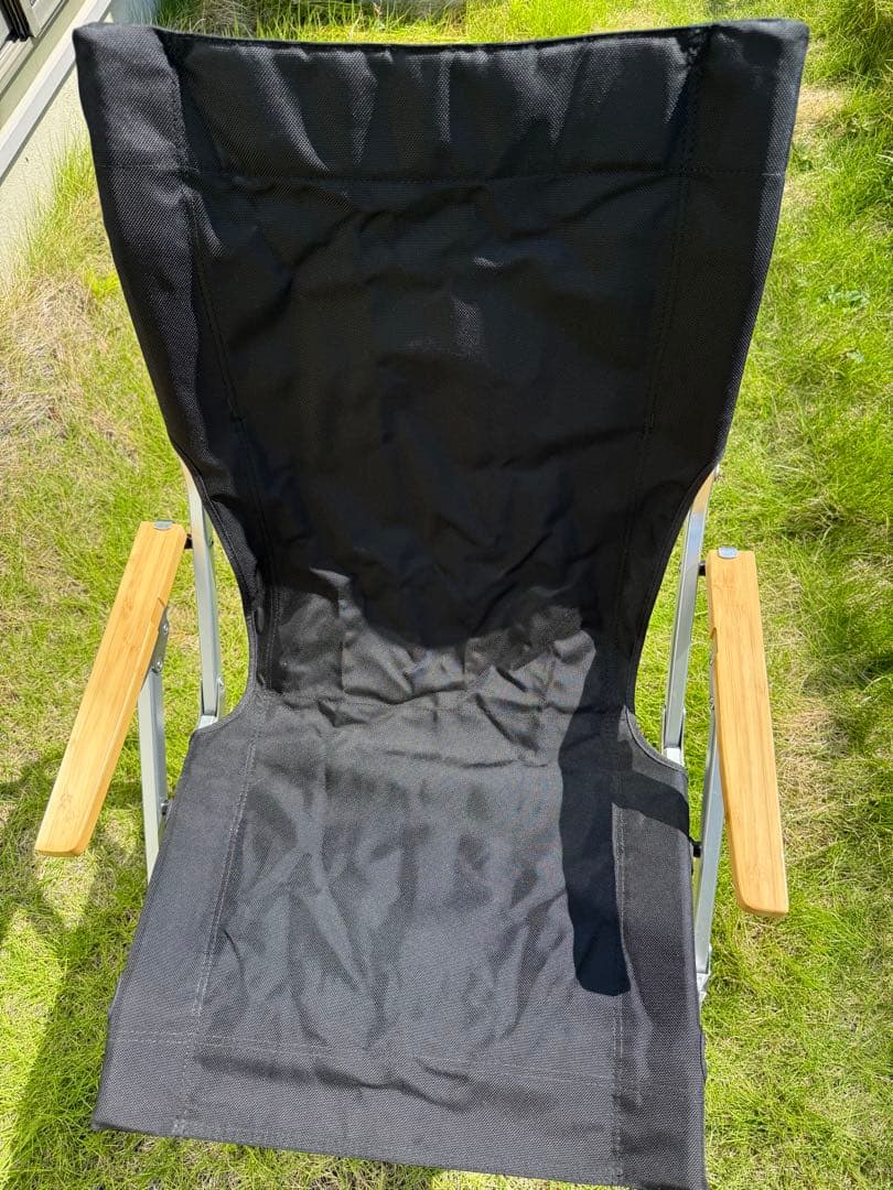  peak ガーデン ローチェア30 ブラック 美品 脚キャップセット