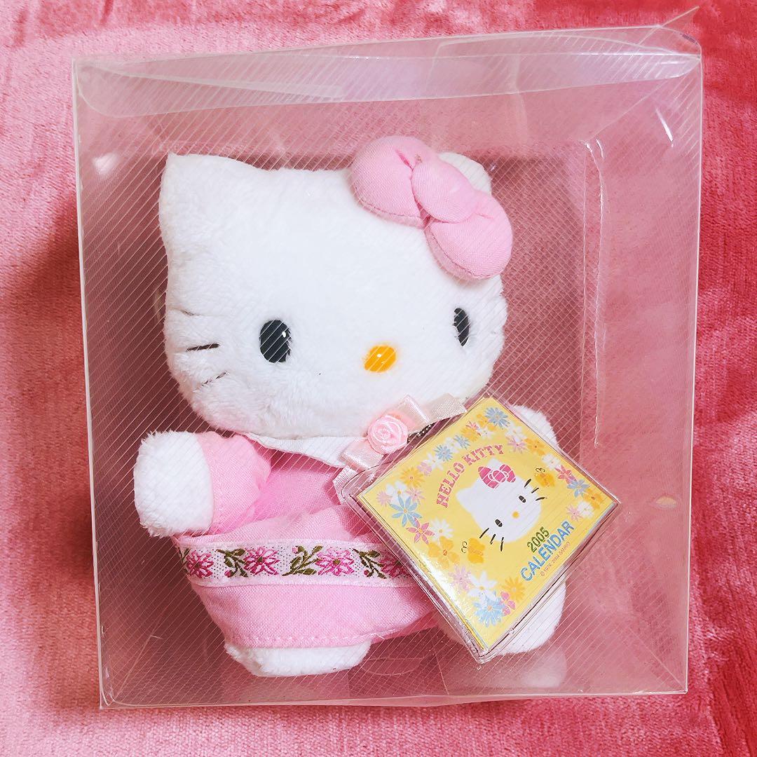 希少レア　ハローキティ　ぬいぐるみカレンダー　2005 カレンダー　サンリオ