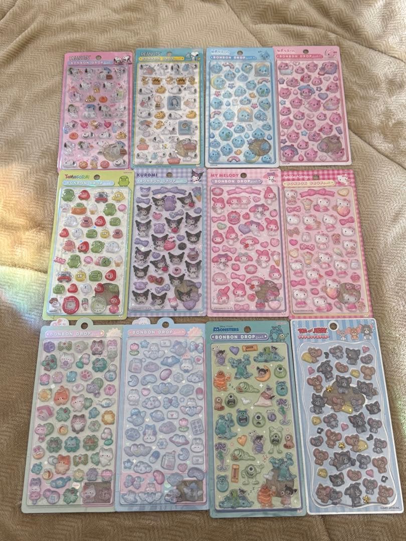 【正規品】ボンボンドロップシール まとめ売り しずくちゃん サンリオ ディズニー