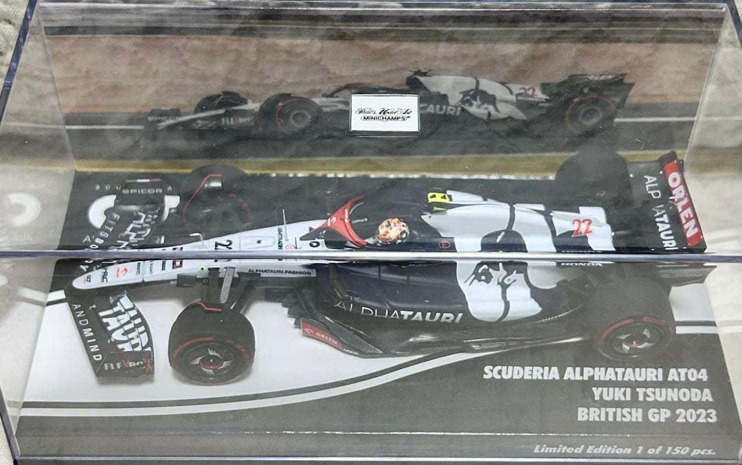ミニチャンプス1/43 アルファタウリ AT04 角田裕毅2023イギリス