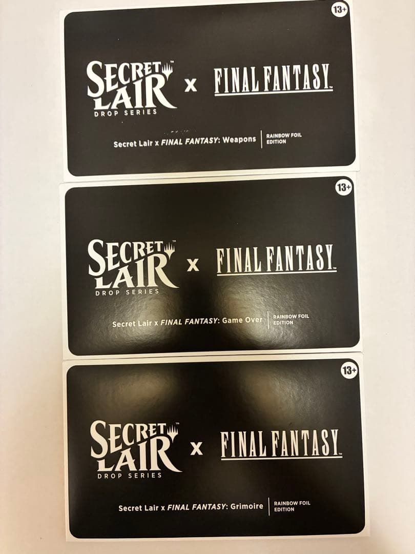 Secret Lair x FINAL FANTASY foil英語3種セット