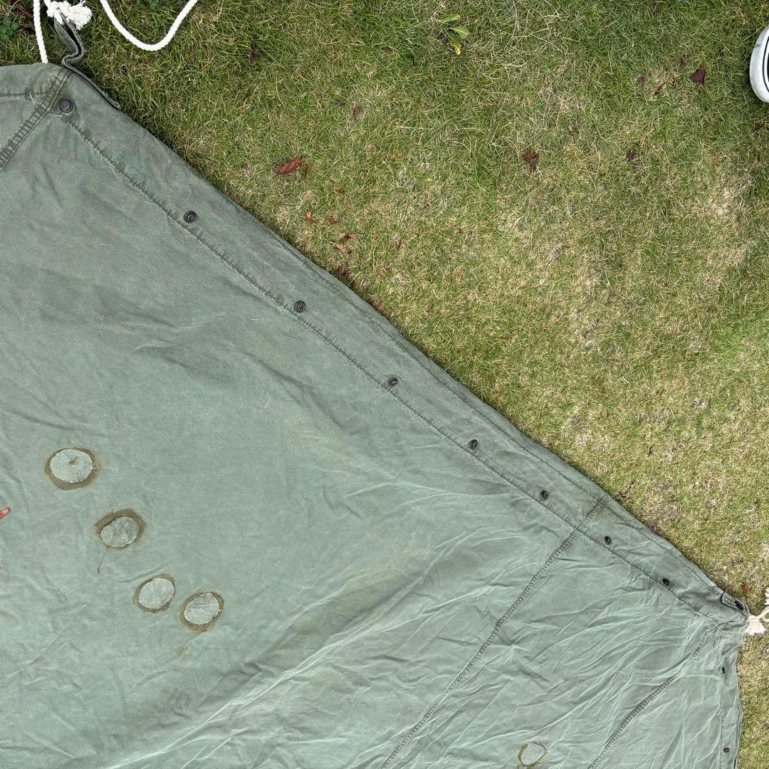 US バップテント コットン 軍幕　実物ミリタリー 軍物 軍モノ