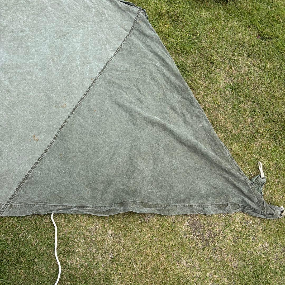 US バップテント コットン 軍幕　実物ミリタリー 軍物 軍モノ