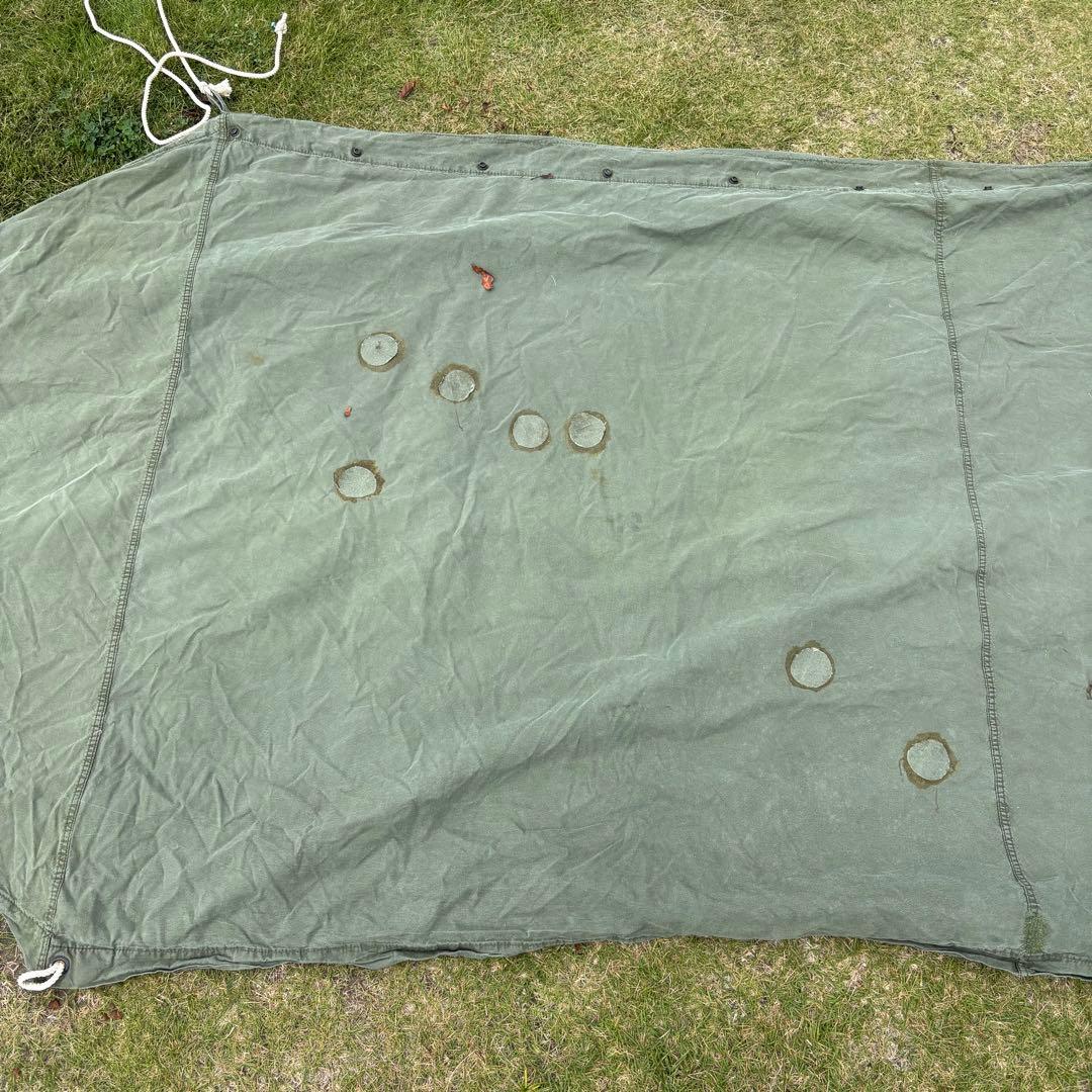 US バップテント コットン 軍幕　実物ミリタリー 軍物 軍モノ