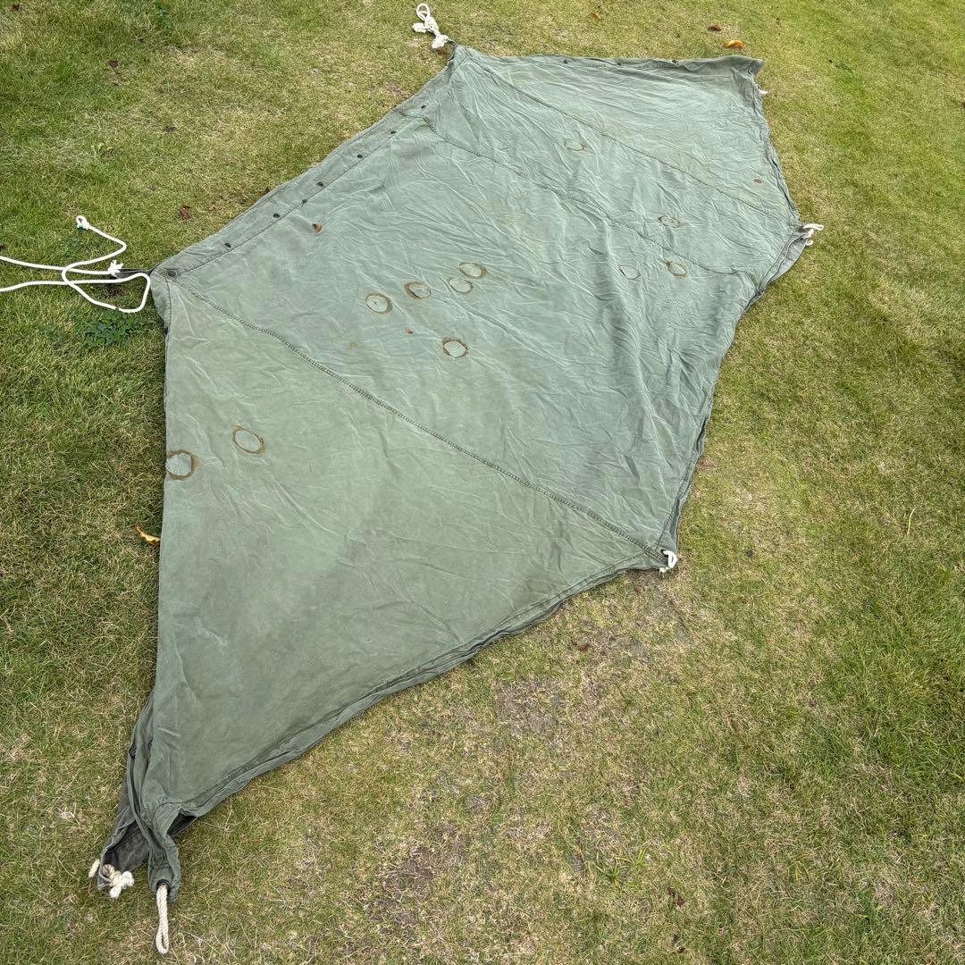 US バップテント コットン 軍幕　実物ミリタリー 軍物 軍モノ