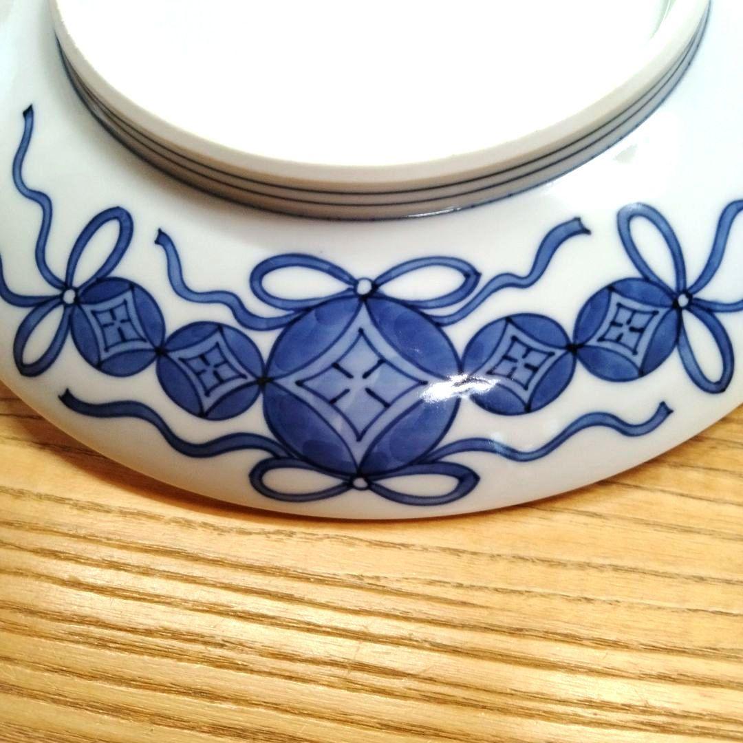 ☆ 叶 松谷 清水焼 色絵大皿