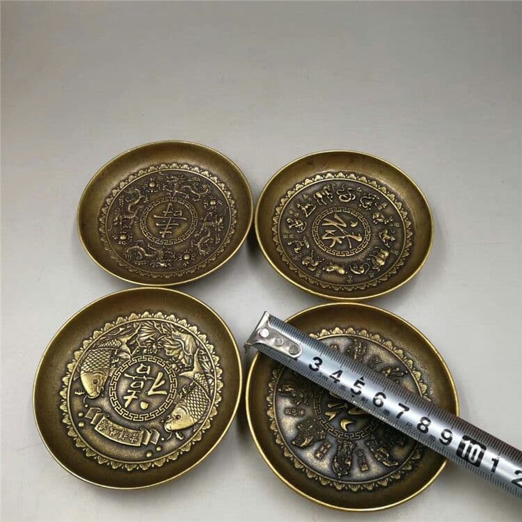 アンティーク真鍮福\禄\寿\喜\干支龍年八仙盤4箇セットで購入することもできます