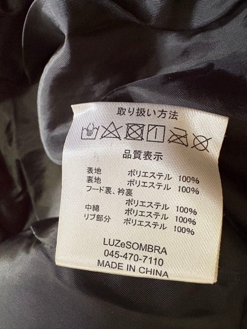 LUZeSOMBRA ベンチコート ブラック