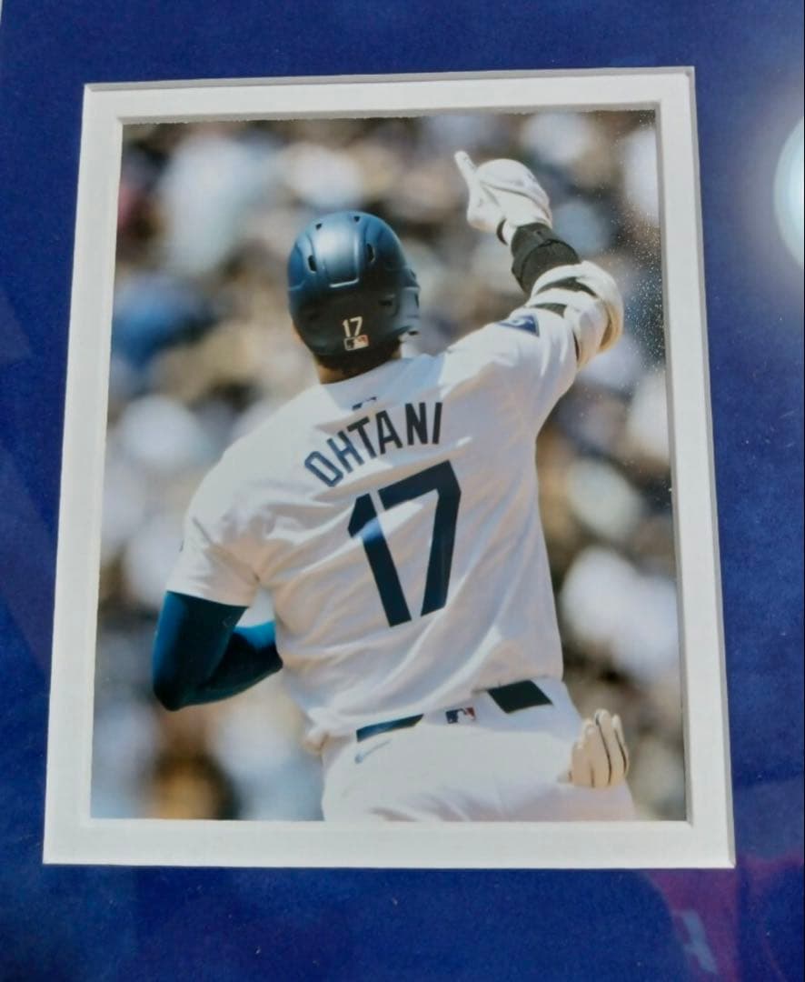 MVP獲得記念　大谷選手 実使用ボールピース フォトフレーム MLB