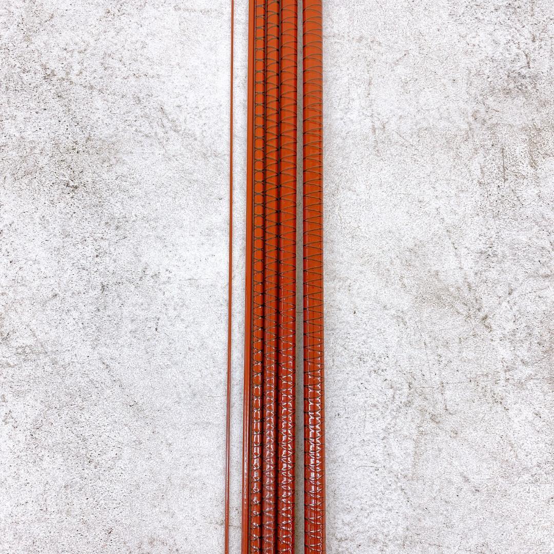 【朱紋峰 18尺】ヘラブナ竿 約5.4m 竹風 和竿調 ヘラ竿 竿袋/口栓付き