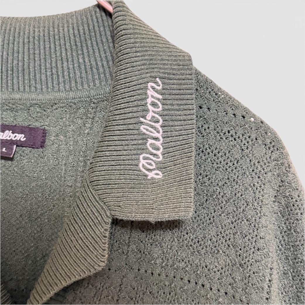 MALBON GOLF RESORT クロシェ ポロシャツ 半袖