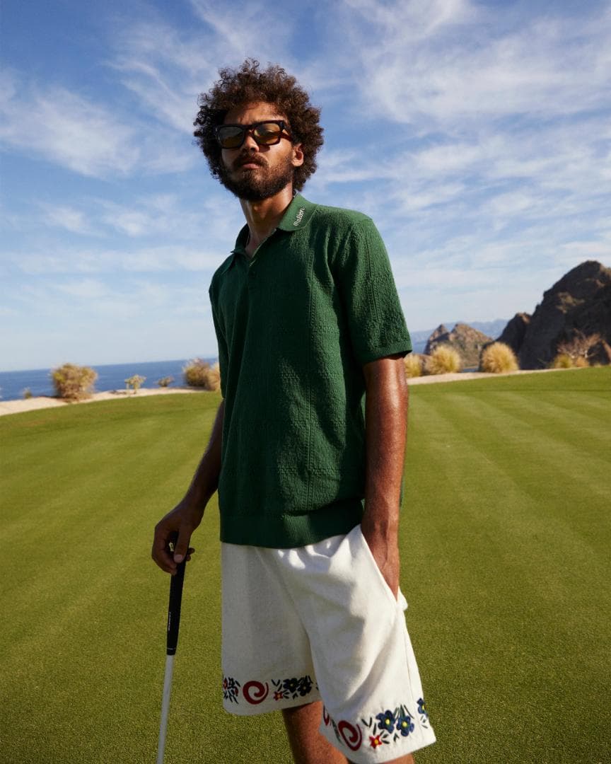 MALBON GOLF RESORT クロシェ ポロシャツ 半袖