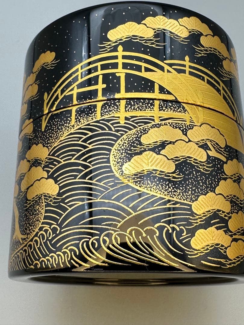 茶道具　棗　和田寿峰　住吉蒔絵