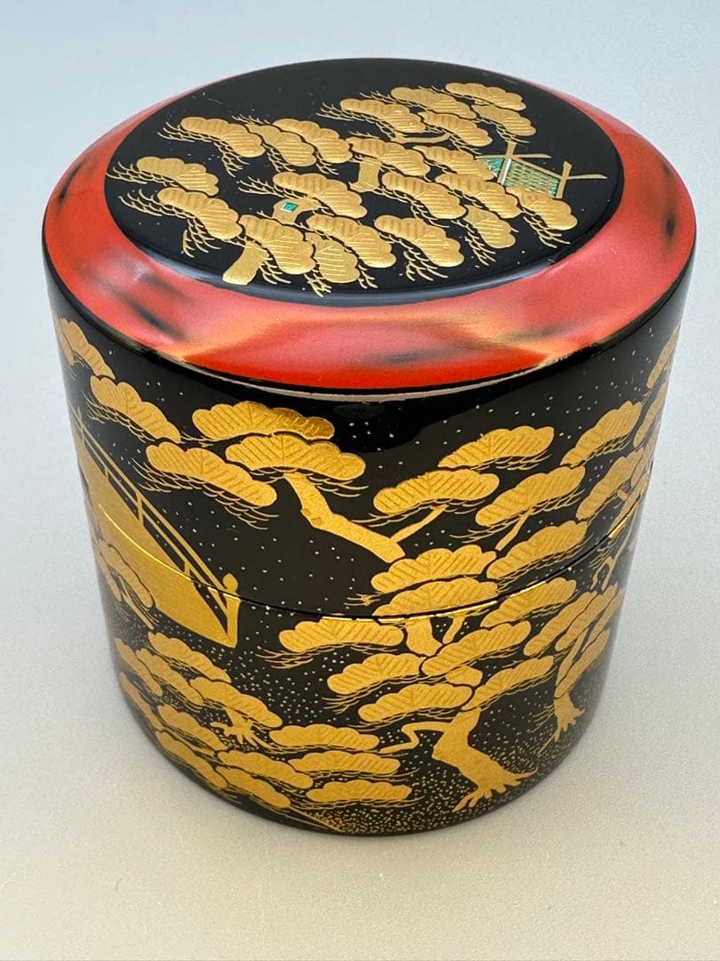 茶道具　棗　和田寿峰　住吉蒔絵