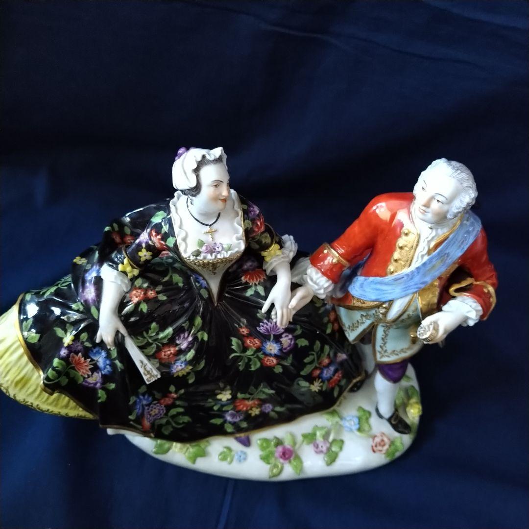ふーさん✤Meissenフィギュリン『アウグスト三世とマリア・ヨゼファ』✤