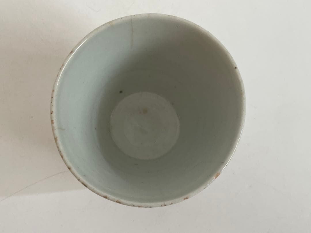 骨董　アンティーク　古伊万里　白磁　蕎麦猪口　ニュウあり