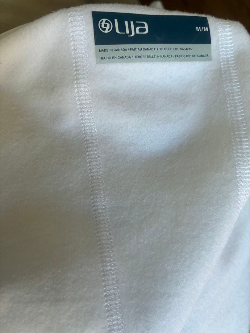 Lija ホワイト ジップアップジャケット Lサイズ