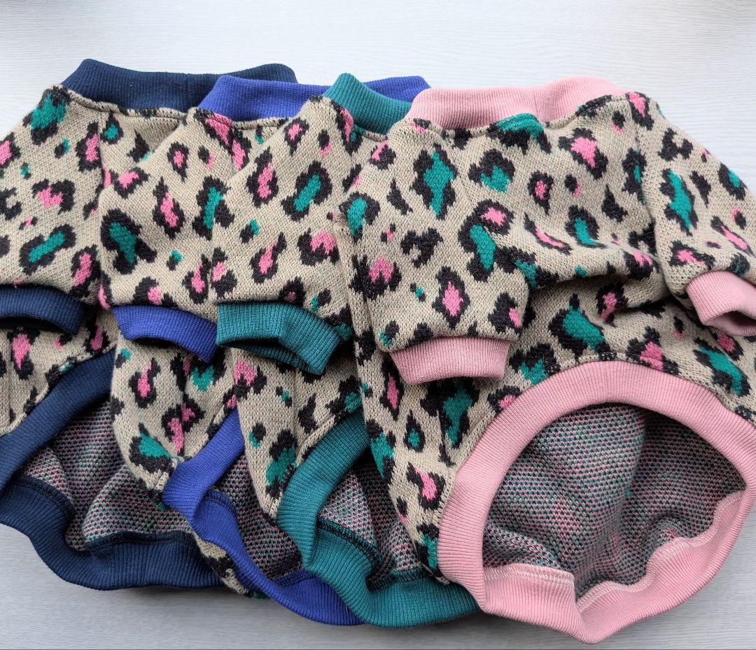 MYSKMT フレブル服 レオパード柄ラグラン　ハンドメイド