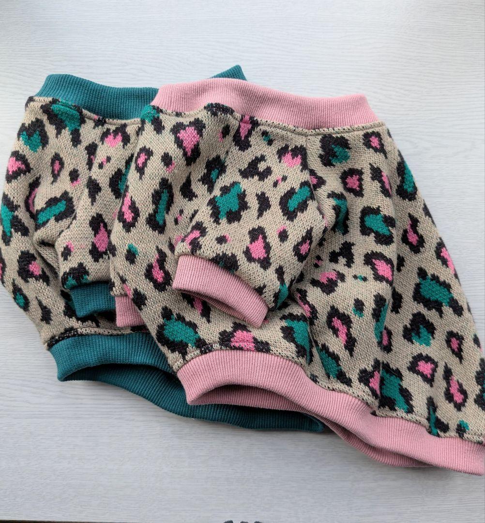 MYSKMT フレブル服 レオパード柄ラグラン　ハンドメイド