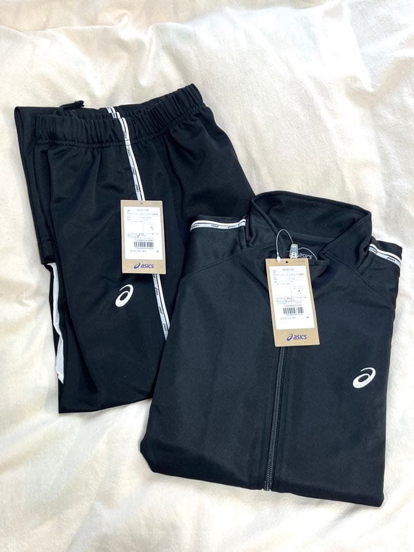 asics ジャージ上下セット M ブラック