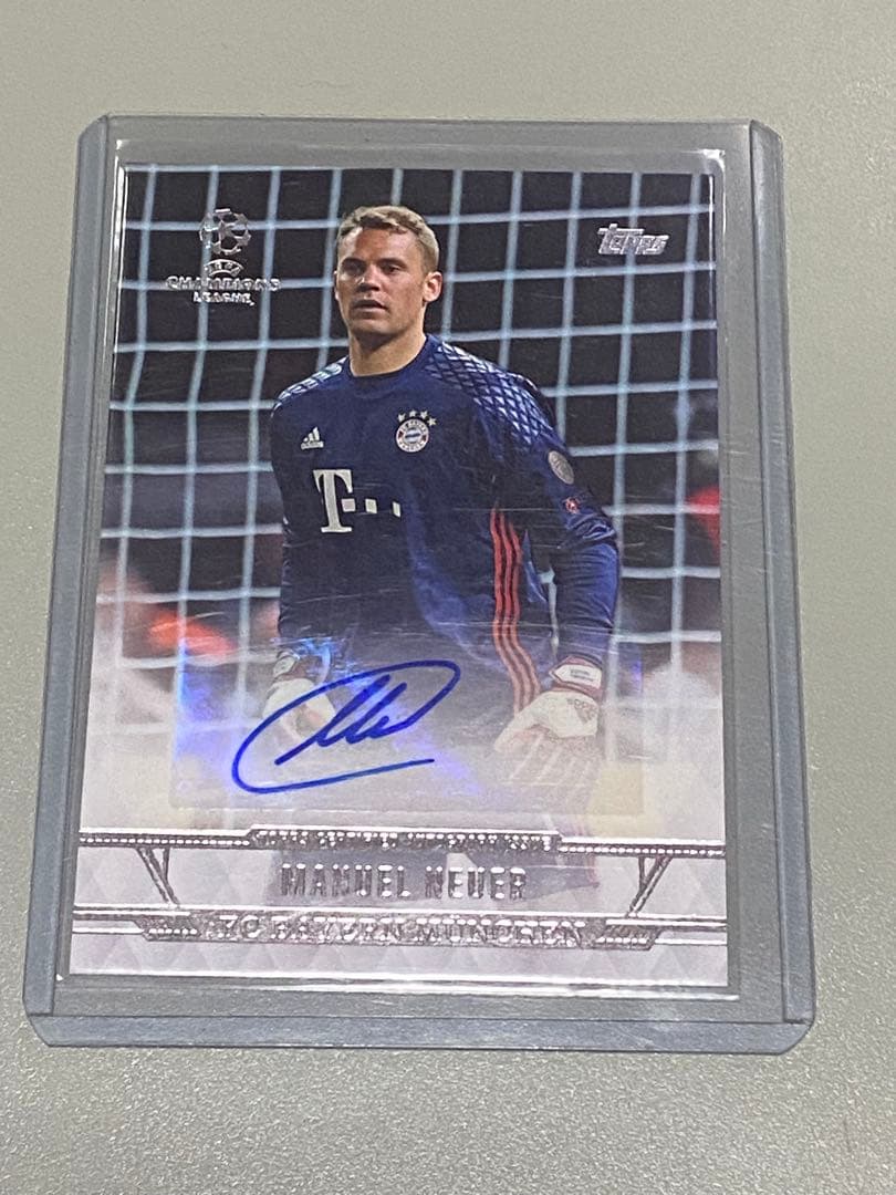 サッカー　サイン　カード　マヌエル・ノイアー