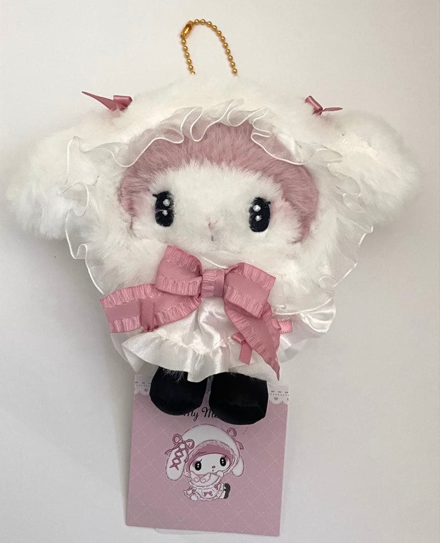 新品未使用　月夜のメロクロ マイメロ ぬいぐるみ マスコットキーホルダー