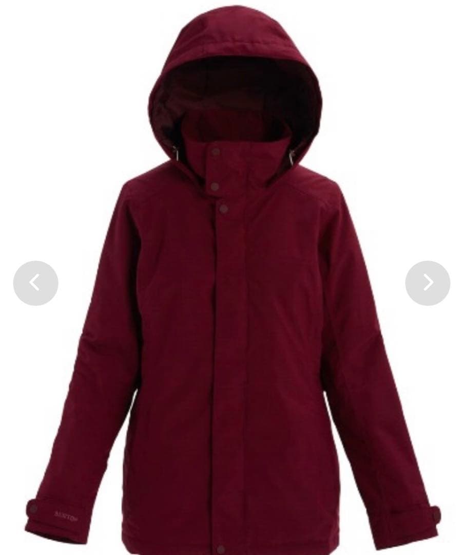 Burton スノーボード ジャケット　ウェア
バーガンディエンジ女性用