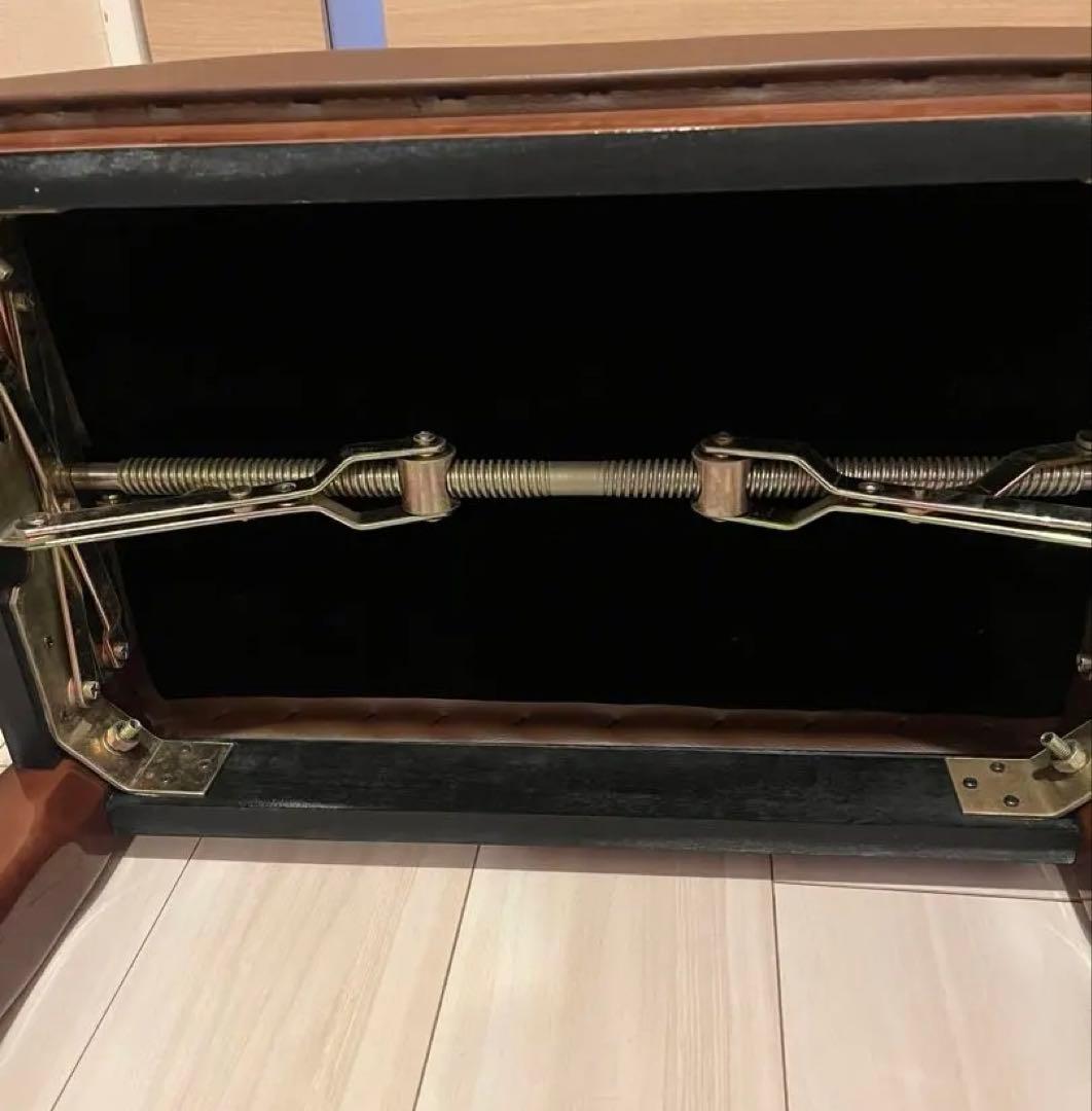 ピアノベンチ　椅子　ウォルナット　猫脚