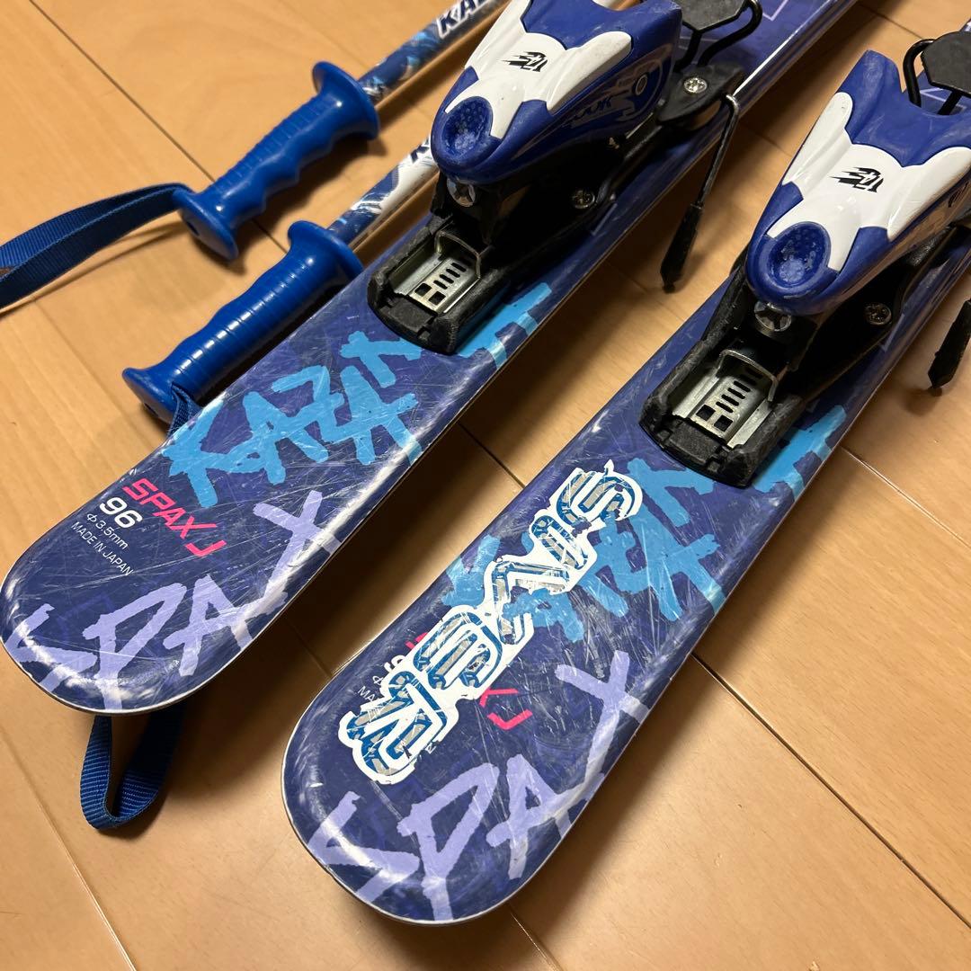 SPAX J 96 スキー板とポールとブーツセット