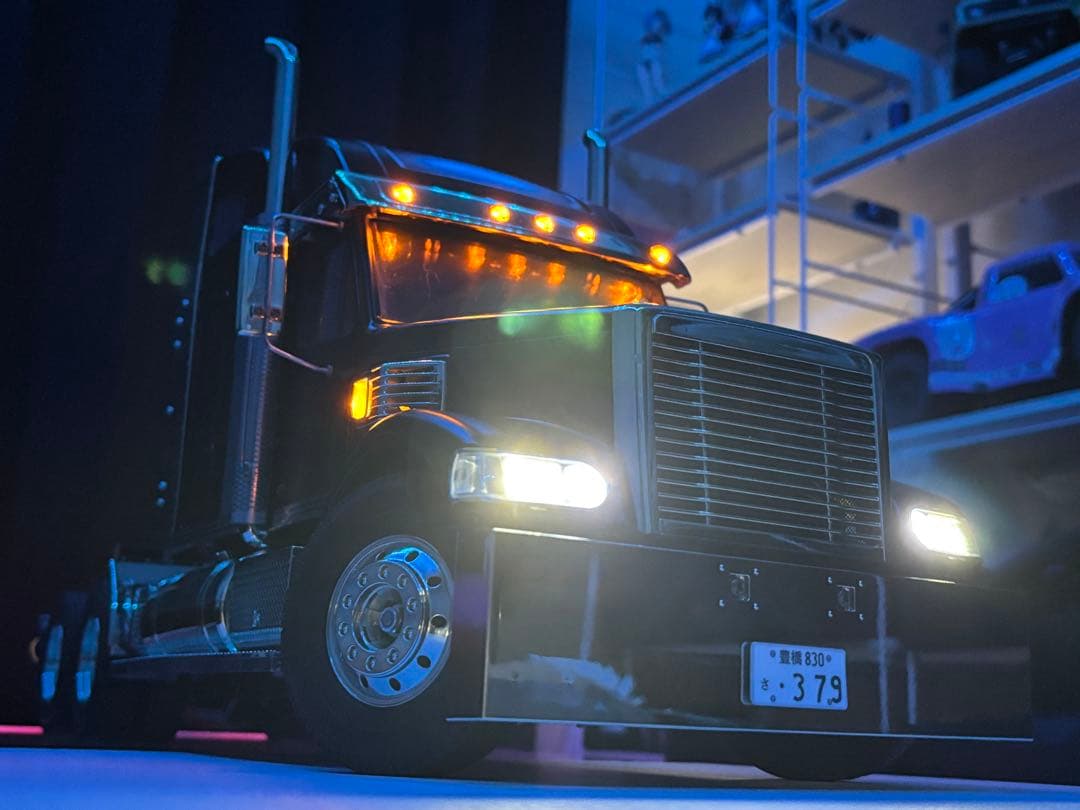 【TAMIYA】1/14ビッグトラック ナイトハウラー(プロポ付きフルオペ)