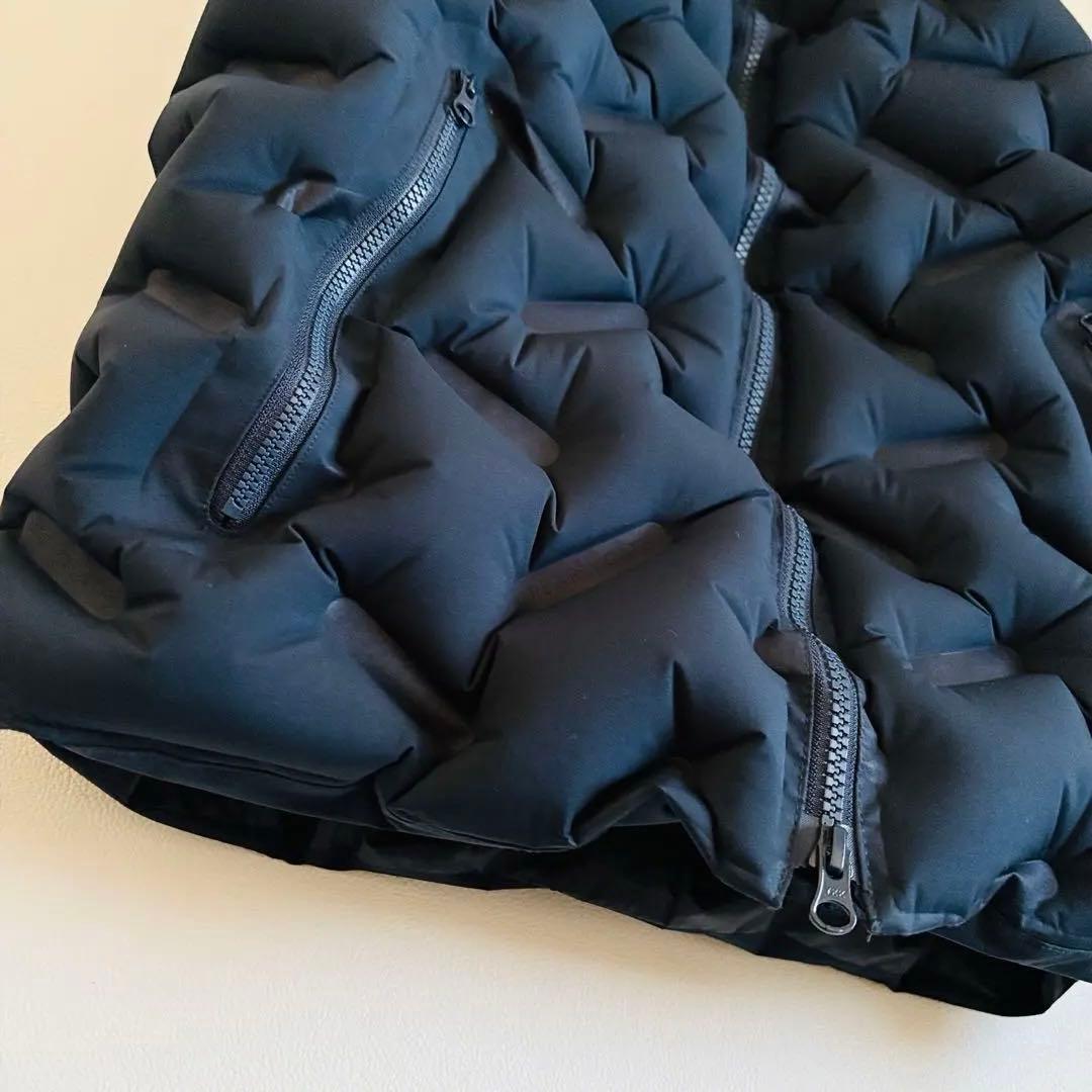 1840【極美品】パーリーゲイツ　エアーベスト　調整可能　ブラック　XL相当