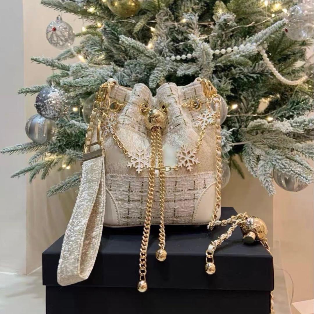 非売品 CHANEL ノベルティ 白 ツイード バケットバッグ 最終値下げ