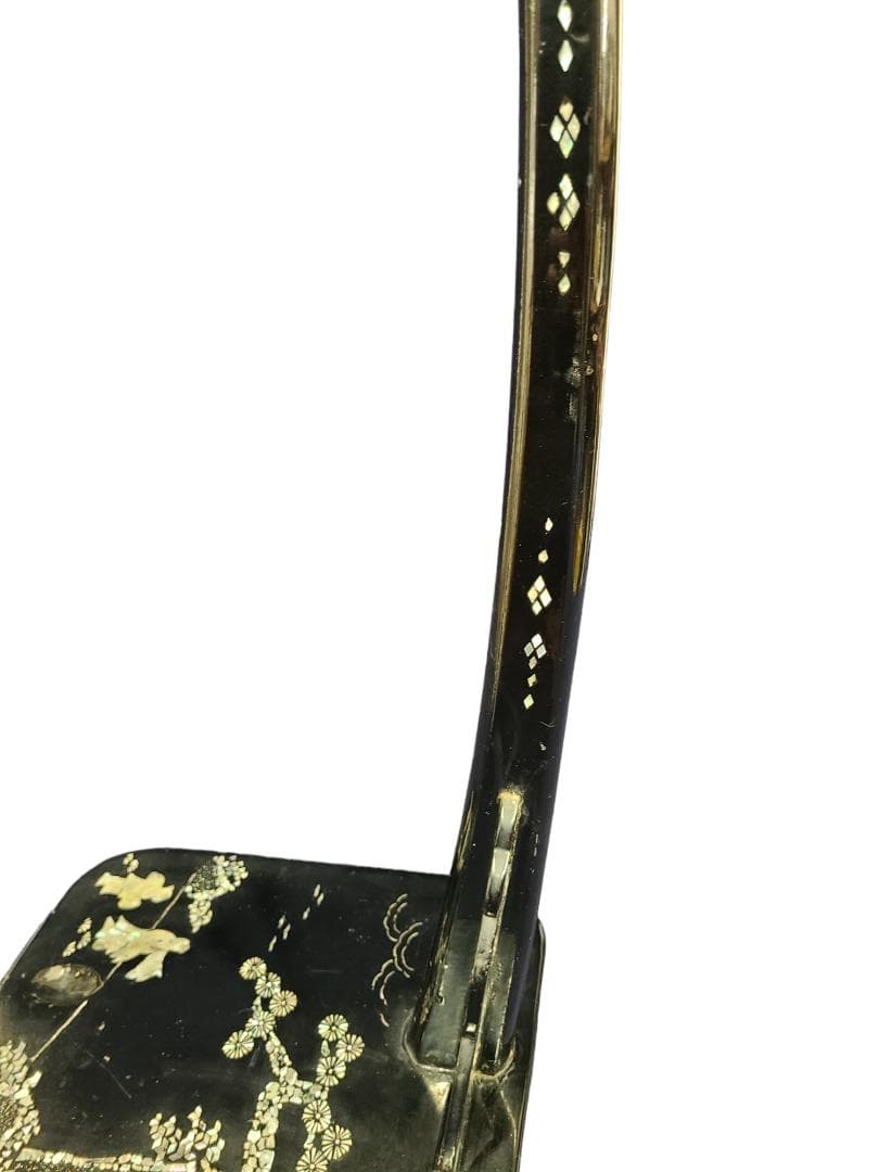 高級刀掛け2 螺鈿 1本掛け 約66ｘ26ｘ20 日本刀 真剣 骨董 0118