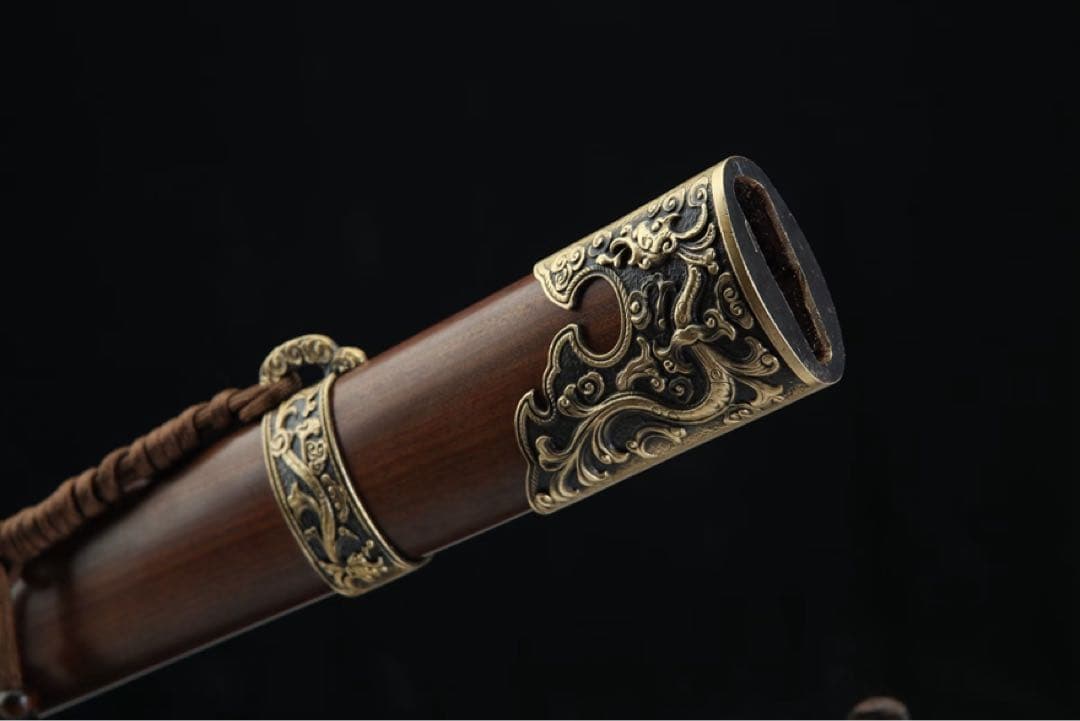 竜紋苗刀 長尺 模擬刀 日本刀 模造刀 鑑賞用 武具